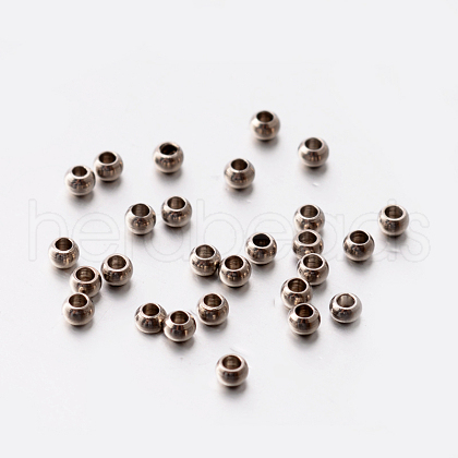Tarnish Resistant Rondelle 201 Stainless Steel Spacer Beads STAS-E082-09-1