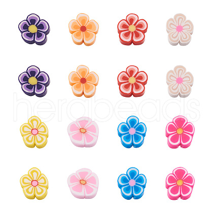 Fashewelry 200Pcs 8 Colors Handmade Polymer Clay Beads CLAY-FW0001-03-1