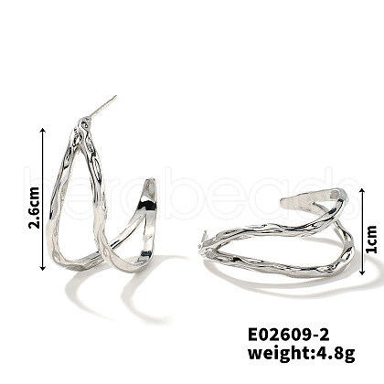 Elegant European and American Style Retro Hollow Teardrop Brass Stud Earrings GY6098-2-1
