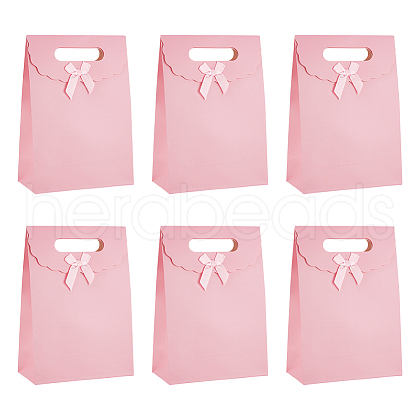 Rectangle Paper Gift Bags CARB-WH0017-14B-01-1