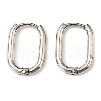 Stainless Steel Huggie Hoop Earrings EJEW-F322-03P-1