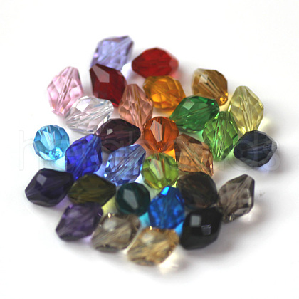 Imitation Austrian Crystal Beads SWAR-F054-9x6mm-M-1