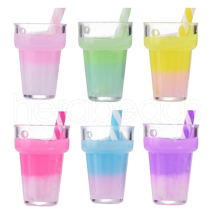 Imitation Juice Glass Pendants CRES-CJ0001-12-1