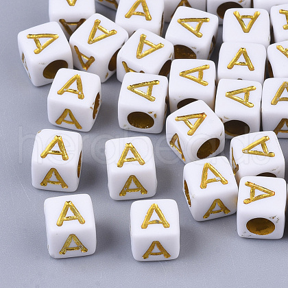 Plating Acrylic Beads SACR-S297-09A-1