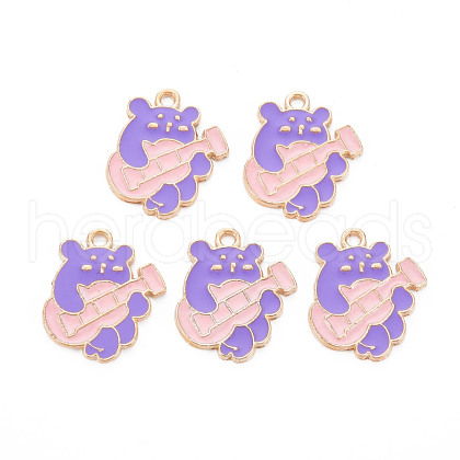 Alloy Enamel Pendants ENAM-N054-65A-NR-1