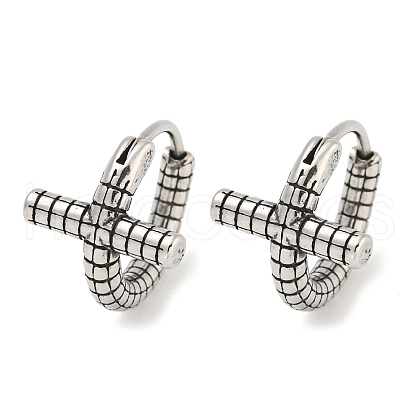 316 Surgical Stainless Steel Hoop Earrings EJEW-D096-14D-AS-1