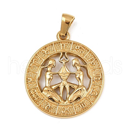 304 Stainless Steel Pendants STAS-C131-03G-09-1