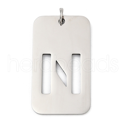 304 Stainless Steel Pendants STAS-M115-01P-N-1