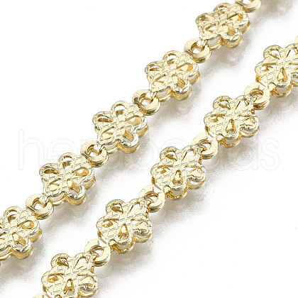 Brass Flower Link Chains CHC-N018-062-1