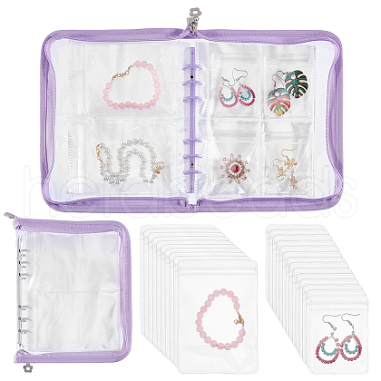 Transparent Jewelry Organizer Storage Zipper Bag AJEW-WH0314-44C-1