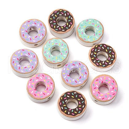 Printed Wood Beads WOOD-V003-02-1