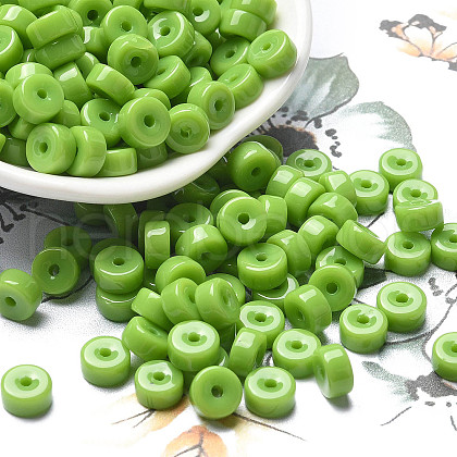 Opaque Colours Glass Seed Beads SEED-E001-P3x6mm-01-1