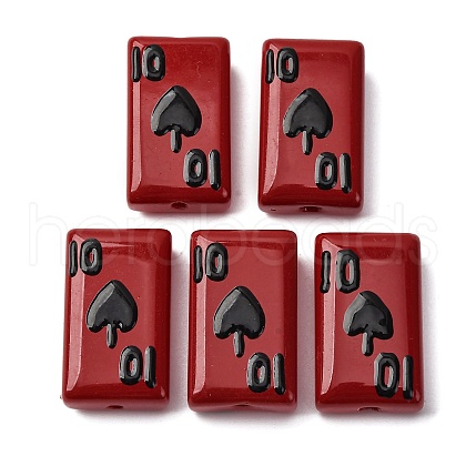 Handmade Lampwork Enamel Beads LAMP-Q045-07G-1