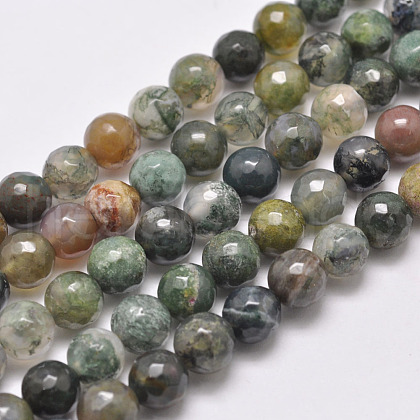 Natural Indian Agate Beads Strands G-F349-02-8mm-1