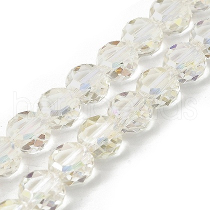 Electroplate Glass Beads Strands EGLA-L045-G-HR02-1