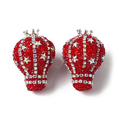 Opaque Acrylic Rhinestone Beads OACR-S048-03E-1