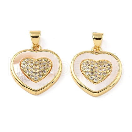 Brass Pendants KK-H002-11A-G-RS-1