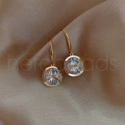 Glass Dangle Earrings WG80053-02-1