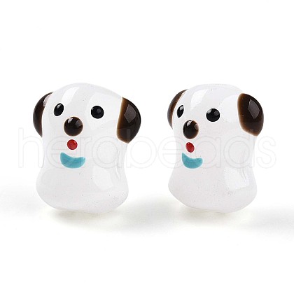 Handmade Lampwork Enamel Beads LAMP-N029-02G-1