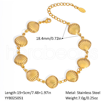 Stainless Steel Link Bracelets for Women RL7382-3-1