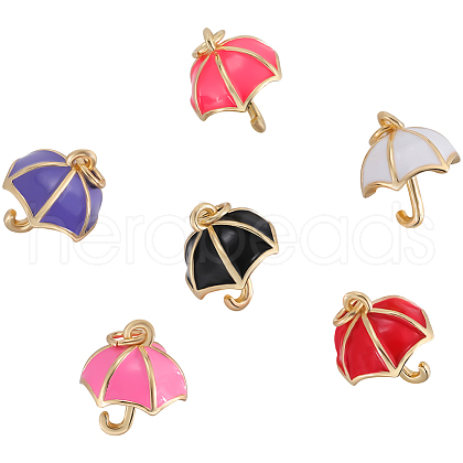 Beebeecraft 10Pcs Real 18K Gold Plated Brass Charms KK-BBC0014-86-1