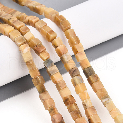 Natural Yellow Opal Beads Strands G-T140-44B-01-1