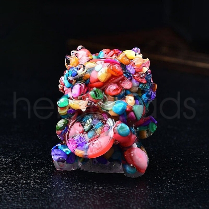 Resin PiXiu Figurine Display Decorations PW-WG22F9A-06-1