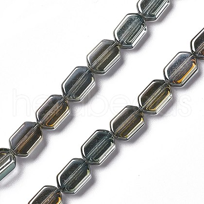 Electroplate Glass Beads Strands EGLA-L042-PL03-1