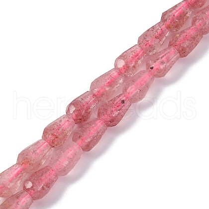 Natural Strawberry Quartz Beads Strands G-C080-B01-01A-1