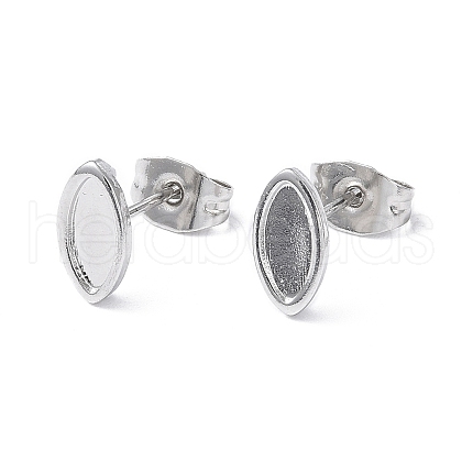 Non-Tarnish 304 Stainless Steel Stud Earring Finding X-EJEW-I285-02P-1