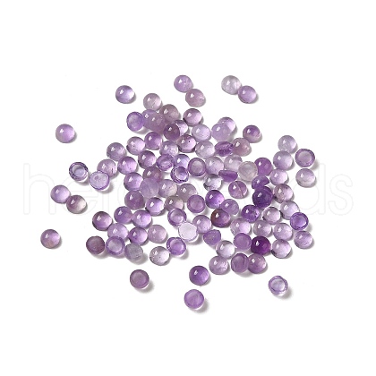 Natural Amethyst Dome/Half Round Cabochons G-G037-01C-08-1