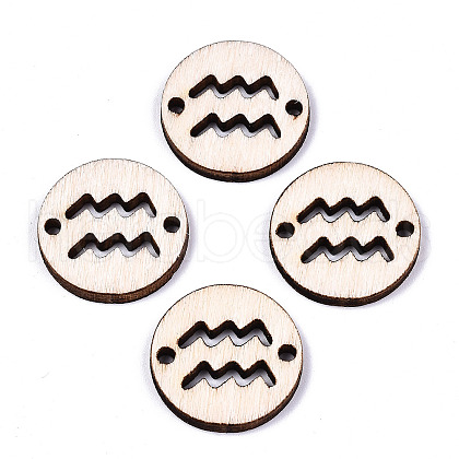 Unfinished Natural Poplar Wood Links Connectors WOOD-S045-139A-10-1