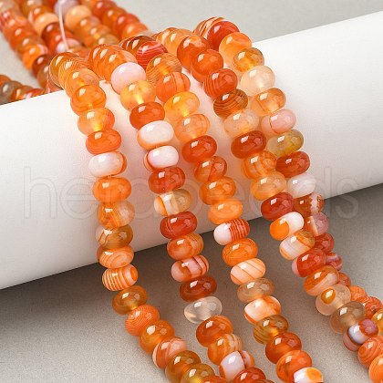 Natural Banded Agate Beads Strands G-F790-I01-01L-1