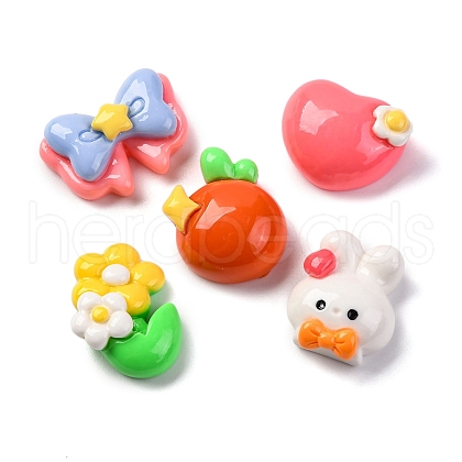 Cartoon Opaque Resin Decoden Cabochons CRES-M038-12-1