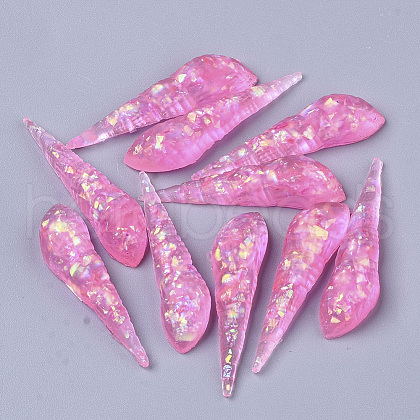 Transparent Epoxy Resin Cabochons CRES-T020-07B-1