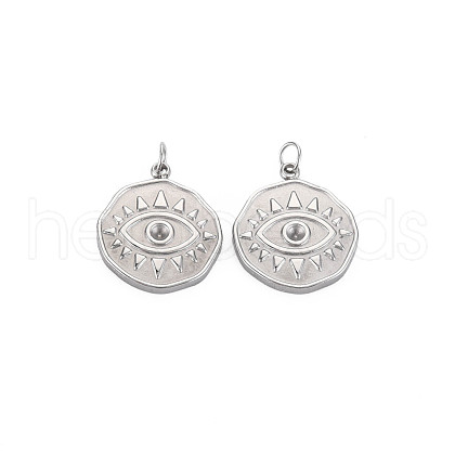 Tarnish Resistant 304 Stainless Steel Pendant Rhinestone Settings STAS-N097-123P-1