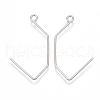 Brass Earring Hooks KK-T038-421P-1