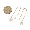 Mother's Day Jewellery Natural Pearl Ear Studs EJEW-P286-41G-3