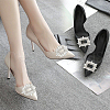 WADORN 6Pcs 3 Style Alloy Crystal Rhinestone Shoe Decorations FIND-WR0011-30-5