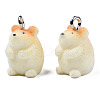 Flocky Resin Pendants RESI-N032-07-3