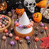 SOFPLATE Halloween Theme 100Pcs 5 Colors Opaque Acrylic Beads MACR-SP0001-01B-05-4