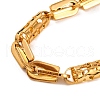 PVD Vacuum Plating 201 Stainless Steel Link Chain Bracelets BJEW-B078-84G-2