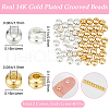 Beebeecraft 80Pcs 2 Colors Brass Beads KK-BBC0013-05-2