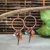 Alloy & Wood & Synthetic Turquoise Jewelry Sets FS-WGA22DA-04-2