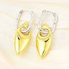 Horse Eye Brass Hoop Earrings for Women EJEW-U057-06D-03GP-1