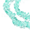 Spray Painted Transparent Glass Beads Strands GLAA-P060-01A-08-3