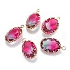 Two Tone Transparent Glass Pendants GLAA-F110-01B-2