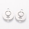 Non-Tarnish 201 Stainless Steel Charms STAS-Q201-T096-2