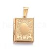 Ion Plating(IP) 316 Surgical Stainless Steel Locket Pendants STAS-N0016-06G-1