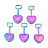 Rainbow Color Alloy Pendants PALLOY-N156-193-NR-1